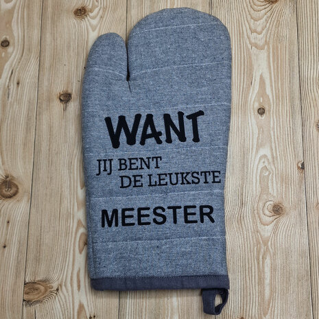 einde schooljaar, wanten, juf meester cadeau