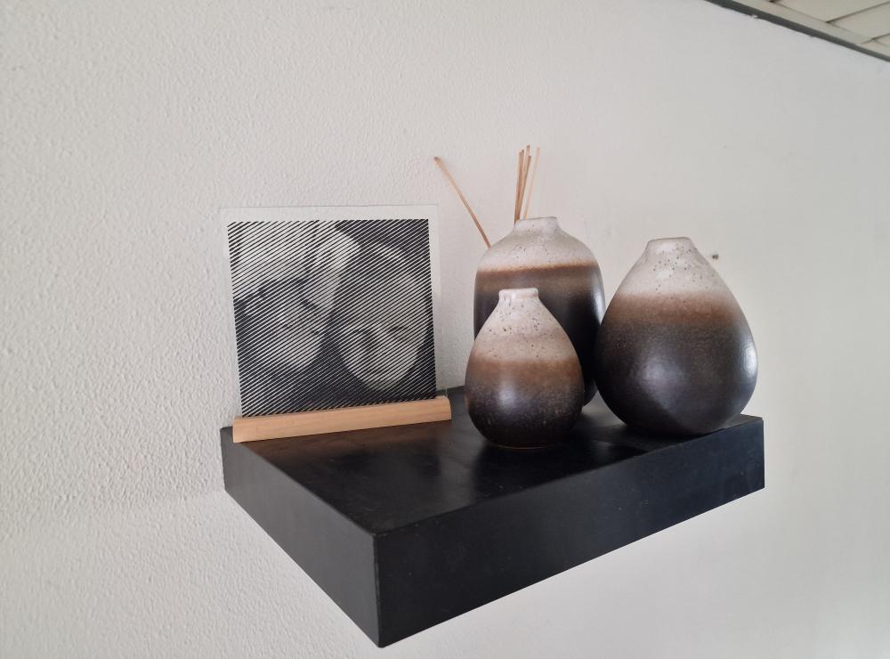 Glasplaat - Streepjesfoto