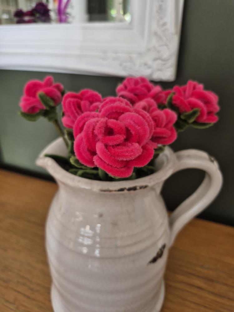 Handgemaakte Roos van Pijpenragers