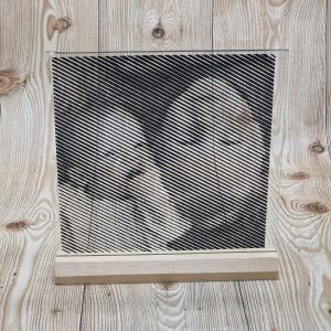 Glasplaat - Streepjesfoto